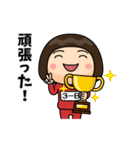 芋ジャージの【3-B】♀決めポーズ2（個別スタンプ：9）