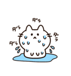 暑くてつらい白猫ちゃんwith夏（個別スタンプ：11）