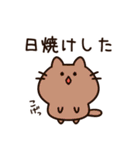 暑くてつらい白猫ちゃんwith夏（個別スタンプ：15）