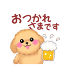 かわいいトイプードル❤️夏（個別スタンプ：9）
