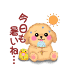 かわいいトイプードル❤️夏（個別スタンプ：26）