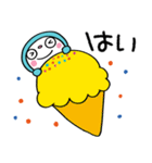 夏のまるっとふんわかウサギ（個別スタンプ：15）