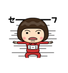 芋ジャージの【1-1】♀決めポーズ2（個別スタンプ：35）