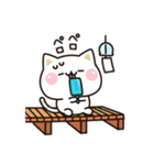 夏★飛び出す気づかいのできないネコ★（個別スタンプ：10）