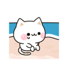 夏★飛び出す気づかいのできないネコ★（個別スタンプ：20）