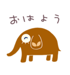 ショコラ風☆ゾウのパレット（個別スタンプ：1）