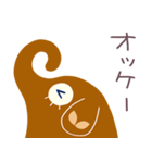 ショコラ風☆ゾウのパレット（個別スタンプ：15）