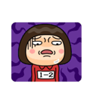 芋ジャージの【1-2】♀決めポーズ2（個別スタンプ：1）