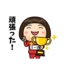 芋ジャージの【1-2】♀決めポーズ2（個別スタンプ：9）