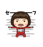 芋ジャージの【1-2】♀決めポーズ2（個別スタンプ：35）
