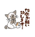 ゆかいな猫の夏スタンプwithデカ文字（個別スタンプ：14）