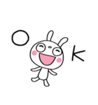敬語使う☆ふんわかウサギ（個別スタンプ：3）