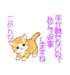 優しい敬語 まんまるチビ猫たち（個別スタンプ：38）
