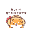 飛び出す♪もっちりいぬ(夏にも使える)（個別スタンプ：12）