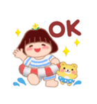 毎日使える「でぶりん」夏2（個別スタンプ：5）