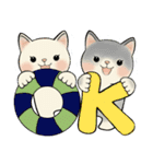 毎日使える夏スタンプ ♡ ラブリー猫さん（個別スタンプ：6）