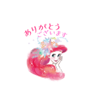 動く♪リトル・マーメイド（水彩タッチ）（個別スタンプ：2）