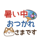 とびだす！ゆるかわにゃんこズ(夏)（個別スタンプ：10）