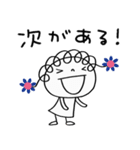 前向き☆花リボン（個別スタンプ：10）