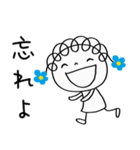 前向き☆花リボン（個別スタンプ：12）