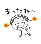 前向き☆花リボン（個別スタンプ：39）