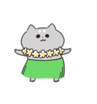 動く猫！ぺけとまゆげ6【夏バージョン！】（個別スタンプ：8）