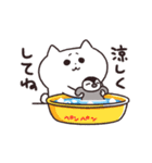 動く猫！ぺけとまゆげ6【夏バージョン！】（個別スタンプ：11）