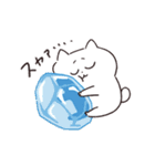 動く猫！ぺけとまゆげ6【夏バージョン！】（個別スタンプ：12）