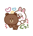 サクッと長～く使える❤BROWN ＆ FRIENDS（個別スタンプ：3）