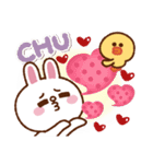 サクッと長～く使える❤BROWN ＆ FRIENDS（個別スタンプ：16）