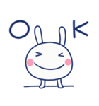 褒め言葉☆ほぼ白うさぎ（個別スタンプ：30）