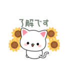 夏のしろにゃんこスタンプ（個別スタンプ：6）