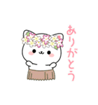 夏のしろにゃんこスタンプ（個別スタンプ：12）