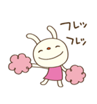 応援大好き☆てるてるうさぎ（個別スタンプ：3）