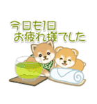 よちよち豆柴兄弟の夏（個別スタンプ：9）