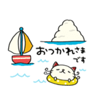 夏☆ねこのバンスキー（個別スタンプ：18）