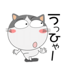 ハチワレ猫★動物パペット大集合 再び（個別スタンプ：1）