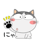 ハチワレ猫★動物パペット大集合 再び（個別スタンプ：3）