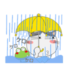 ハチワレ猫★動物パペット大集合 再び（個別スタンプ：36）