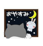 ハチワレ猫★動物パペット大集合 再び（個別スタンプ：39）