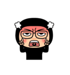 黒タイツのメガネ（個別スタンプ：14）