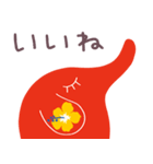 花色☆ゾウのパレット（個別スタンプ：35）