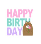 定番の誕生日＆お祝い スタンプver.（個別スタンプ：7）