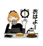ふんわりリボンちゃん10 ♡ 日常・敬語（個別スタンプ：1）