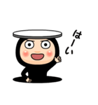 黒タイツのアニメ顔（個別スタンプ：5）