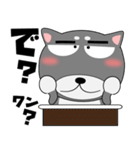今日は、黒柴くん（個別スタンプ：7）