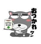 今日は、黒柴くん（個別スタンプ：32）