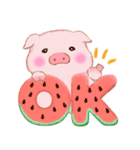 Butaさんの夏（個別スタンプ：1）