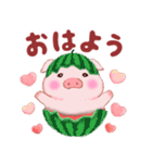 Butaさんの夏（個別スタンプ：6）