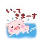 Butaさんの夏（個別スタンプ：33）